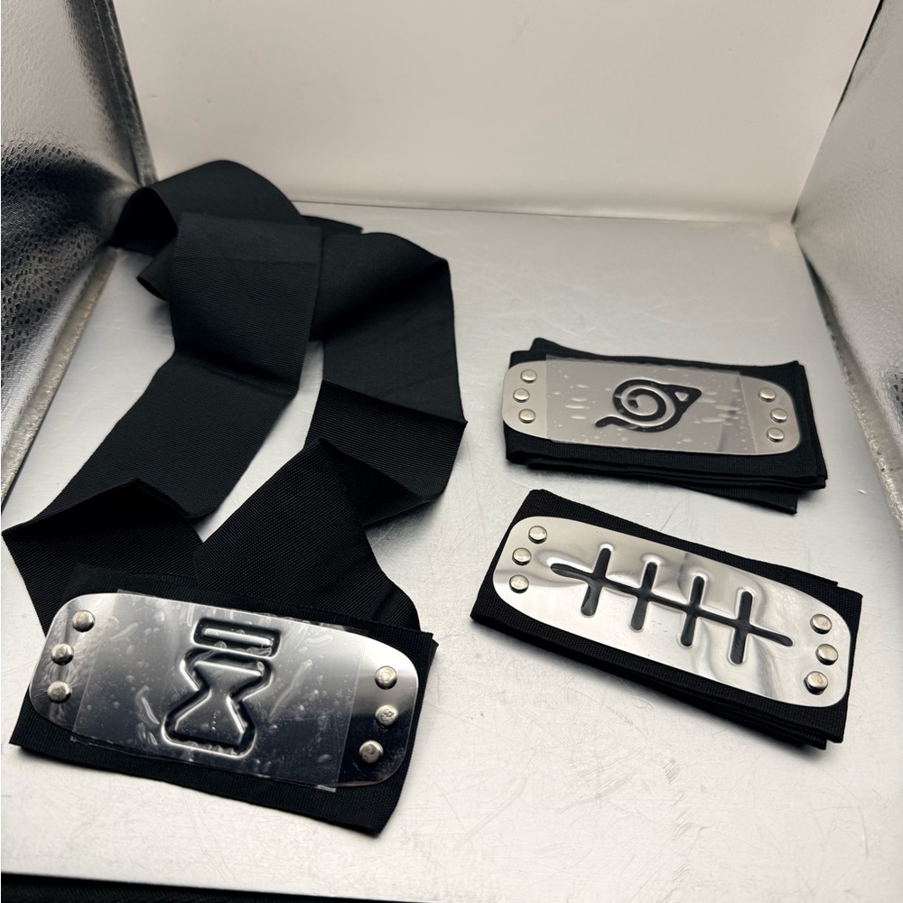 Lot of Naruto Anime Cosplay Kunai Throwing & Headbands